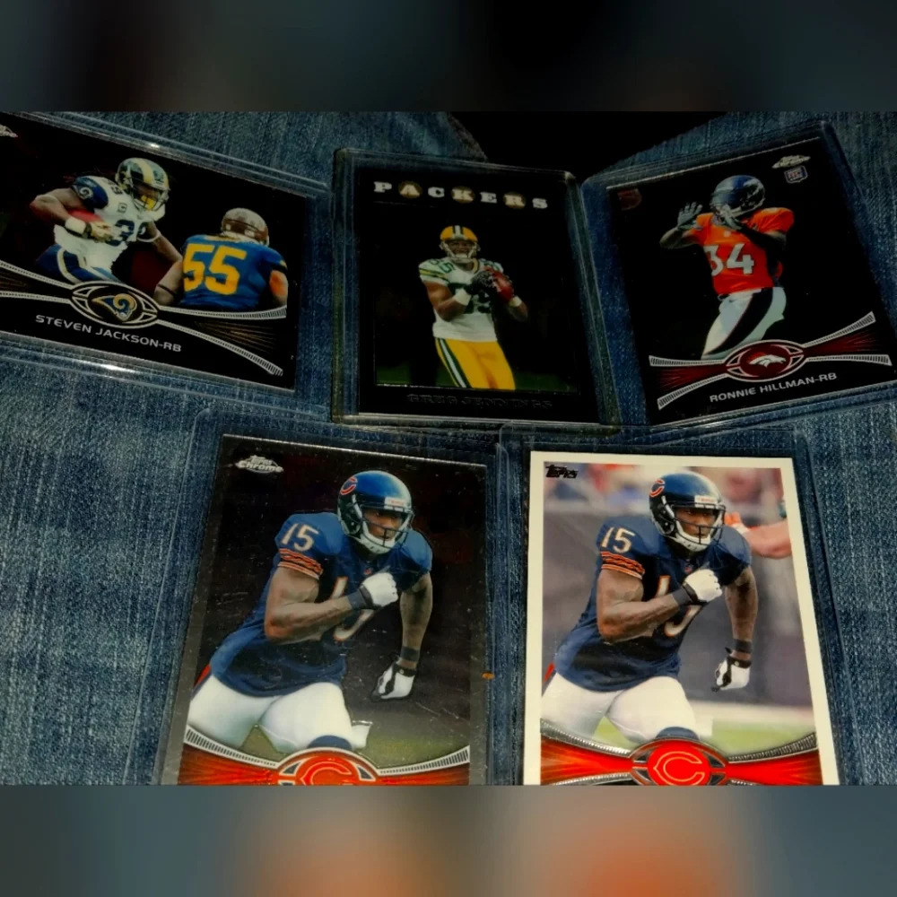 ×5 Topps Chrome NFL Cards